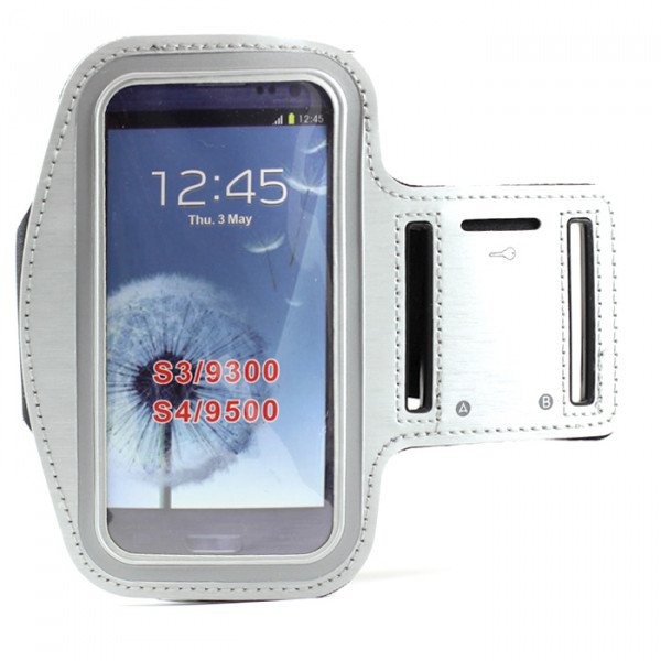 Wholesale Samsung Galaxy S4 S3 Sports Armband (Silver)